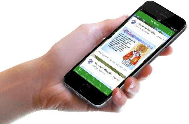 Social Media viewing on phone